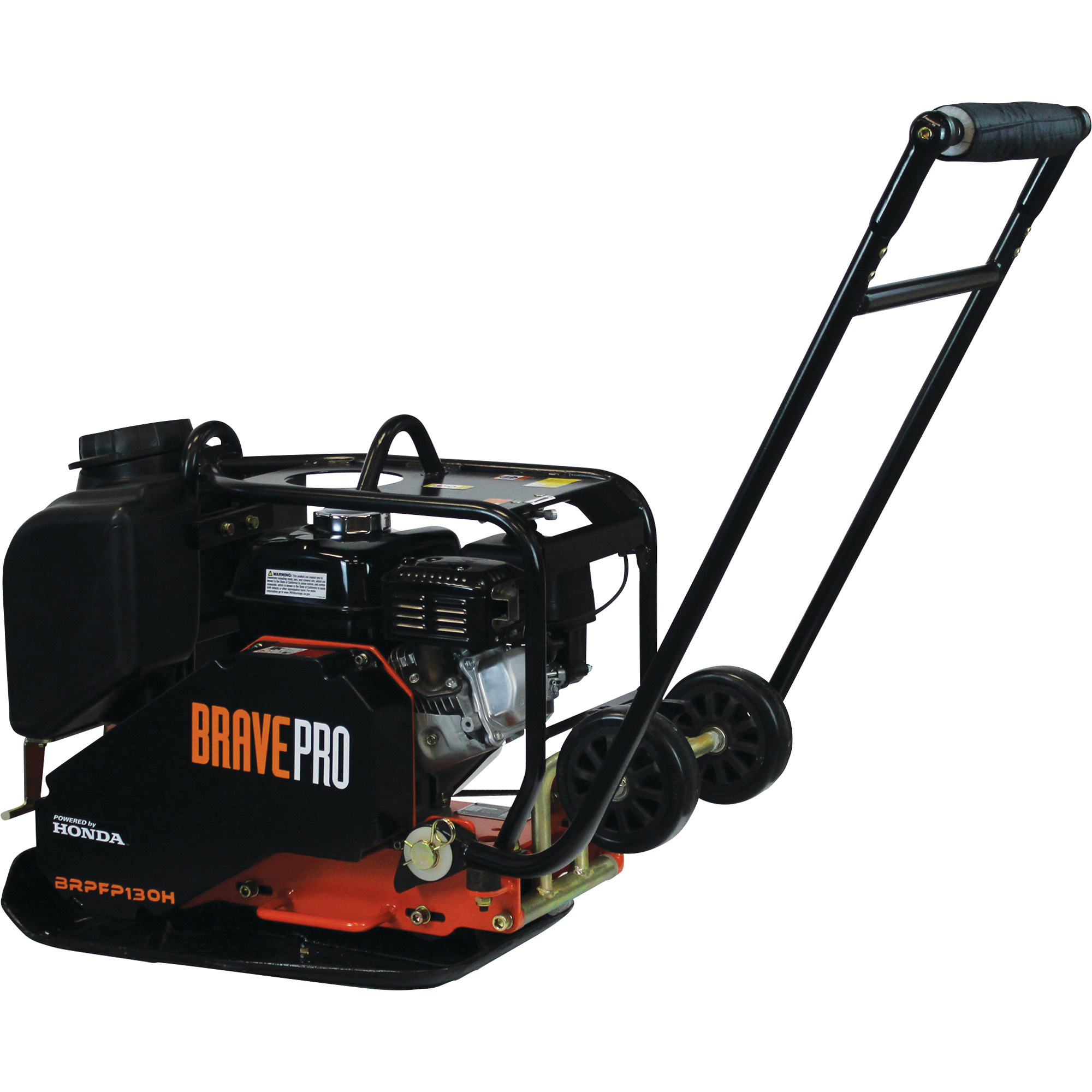 Brave, BRAVE FWD PLATE COMPACTOR 16in., Engine Brand Honda, Engine Model GX160 Horsepower 5.5 HP, Model# BRPFP130H
